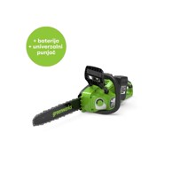 GREENWORKS Motorna pila GD24X2CS36K4 Set