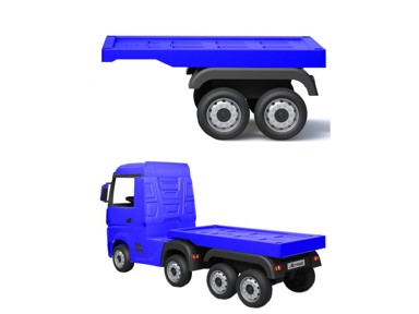 Prikolica za kamion Mercedes Actros HL358, plava