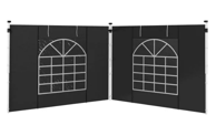 HOMESTAR Set bočnih zidova za paviljon, 295x195 cm, crni