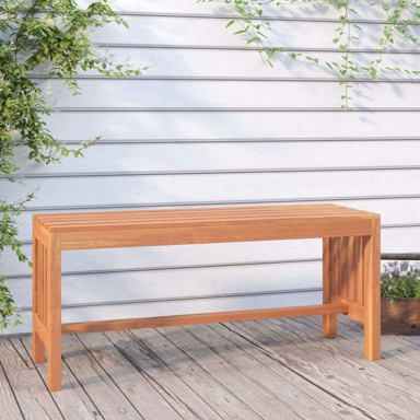 Vrtna klupa, 110 x 35 x 45 cm, od masivnog drva eukaliptusa