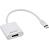 INLINE USB-C na DisplayPort adapter kabel 0,2 m, srebrni