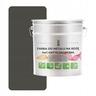 Boja za metal protiv hrđe 4 u 1 siva RAL 7022 pocinčani čelik 5 l saten