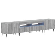 LED TV ormarić 5-dijelni od konstruiranog drva, siva sonoma