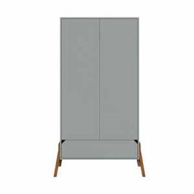 BELLAMY Dvokrilni ormar Lotta, sivi