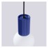 NICE LAMPS Tamno plava viseća svjetiljka sa staklenim sjenilom ø 12 cm Orbital 