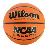 WILSON Košarkaška lopta NCAA LEGEND, umjetna koža, bijela i narančasta boja, veličina 7