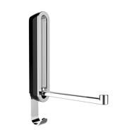 WENKO Crna dupla zidna sklopiva kukica Premium SIGMA