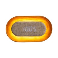 GINGKO Digitalna budilica Lumos Ash, prirodna