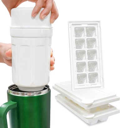 NIKCORP Set za led s 3 kalupa i posudom, bijela