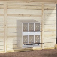 Kutija za gniježđenje za piliće, 6 odjeljaka, metalna