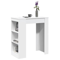 Barski stol s držačima bijeli 95x47x103,5 cm drveni