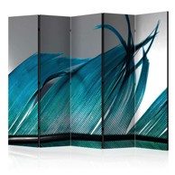 Sobna pregrada u 5 dijelova Turquoise Feather II 225x172