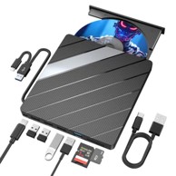 VYZIO Vanjski DVD/CD optički pogon LAPDISC s USB 3.0 čvorištem, crni