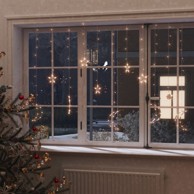 Dekoracija LED svjetla zvijezda i mjesec 138 LED, bijela