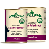 NATURAVETAL Mesni obrok u limenci patka Canis Plus, 400 g