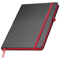EASY Notes 037905, CUXHAVEN, s gumicom, crte, A5, 80 listova, šamoa, crno-crvena