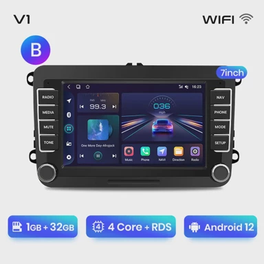 Multimedijalni player za vw / SEAT Leon, Passat B6 B7, Tiguan, Touran, GOLF, POLO - WIFi, 1GB 32GB