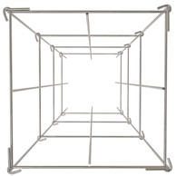 VEVOR Kavez za rajčice 30x30x117 cm, srebrni