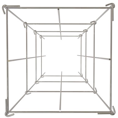 VEVOR Kavez za rajčice 30x30x117 cm, srebrni