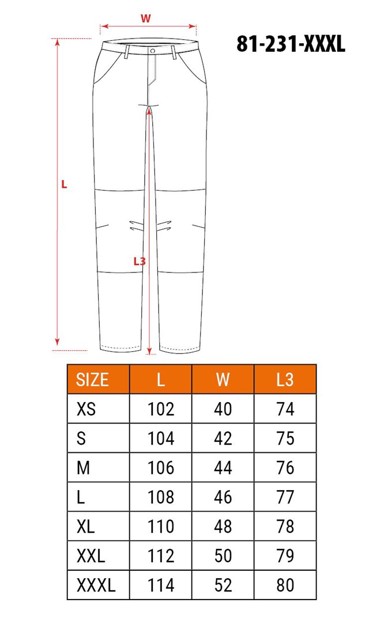 NEO TOOLS Zaštitne hlače 81-231-XXXL