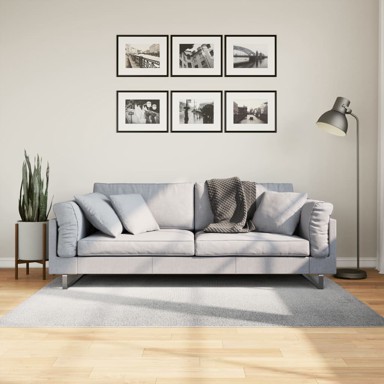 Tepih Iza kratka vlakna skandinavski izgled sivi 120x170 cm