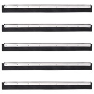 Glave za podni brisač, 5 kom, 60,5 × 2 × 5 cm, čelik, guma