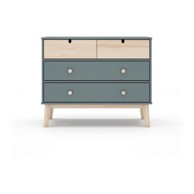 MARCKERIC Dječja komoda prljavo zelena 100x81x40 cm Estefania 