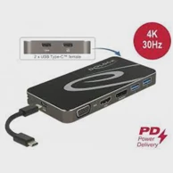 DELOCK Docking stanica USB-C 3.2, crni
