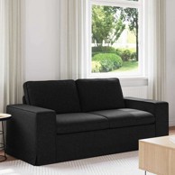 Sofa metalna 182 x 80 x 82 cm, crna