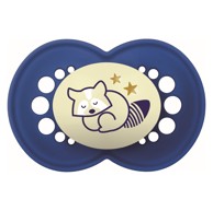 MAM Duda varalica Night, silikon, 6+ mj, 2 kom, svijetli u tami