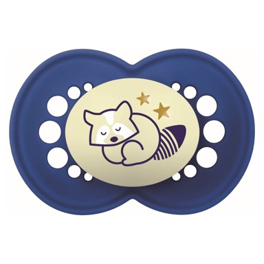 MAM Duda varalica Night, silikon, 6+ mj, 2 kom, svijetli u tami