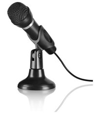 SPEEDLINK Mikrofon Capo, stolni i ručni sustav, crni, 3.5 mm