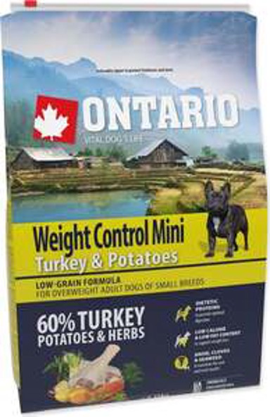ONTARIO Hrana za pse Dog Adult Mini Breed Weight Control 2,25 kg, puretina i krumpir