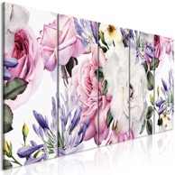 Slika Rose Composition (iz pet dijelova) Narrow Colourful 200x80