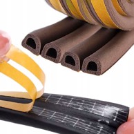 ROSFIX Samoljepljiva EPDM brtvena traka D-profila 9 × 8 mm, 100 m, smeđa