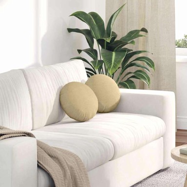 Jastučići za sjedenje 2 kom Ø30 cm od kordura tekstila, sivo-zeleni