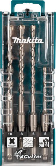MAKITA Set višenamjenskih svrdla TCT SDS-PLUS 4 rezna 4/1 (E-14249)