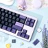 NIKCORP Kapice za tipke Keycaps set 129 komada, PBT, Cherry profil, ljubičaste
