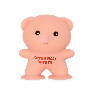 Ljepljiva antistres igračka, Sticky Pig, 9 cm, roza