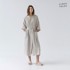 LINEN TALES Bež platneni kućni ogrtač veličine S/M Summer