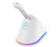 DELTACO Držač kablova Bungee, bijeli