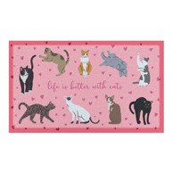 ARTSY DOORMATS Otirač 40x70 cm Life Is Better With Cats 