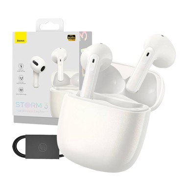 BASEUS Bežične slušalice Storm 3 ANC TWS NGTW140102, bijele