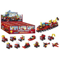 CRYSTALAND Kocke Vatrogasna vozila, mini set, 12/1 asortiman