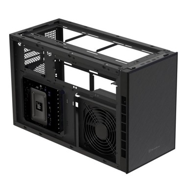 SIVLERSTONE Kućište SST-SG17B, mini tower, Mini ITX, crno