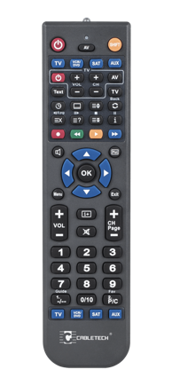 CABLETECH Univerzalni programabilni daljinski upravljač, 4 u 1