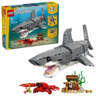 LEGO Konstrukcijski set Creator 3 in 1 Fierce Shark with a Treasure Chest 31381