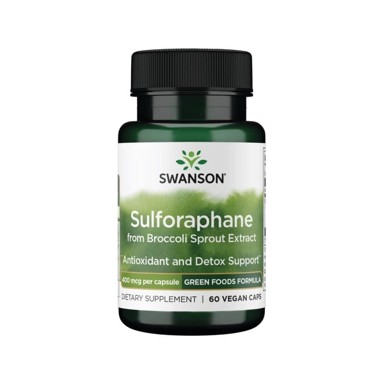 SWANSON Sulforafan, 400 µg, 60 kapsula