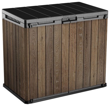KETER Vrtni sanduk Deco Horizontal Store It Out, 1150 L, orah