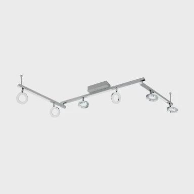 Reflektor, Cardillio 1, 96183, LED, 6x3,2W/3x3,3W, 6x400 lm/3x360 lm, krom